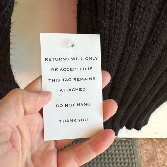 For Love and Lemons small Jules Sweater Dress in Black - Picture 8 of 10